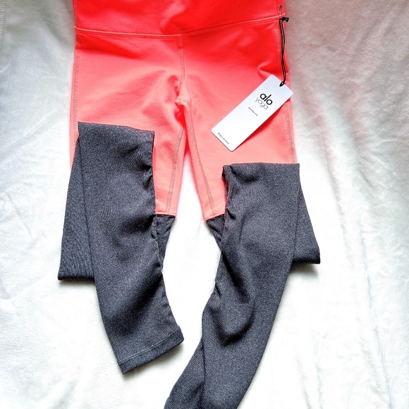Brand-new with tag ALO YOGA goddess leggings starburst stormy heather - Picture 1 of 4